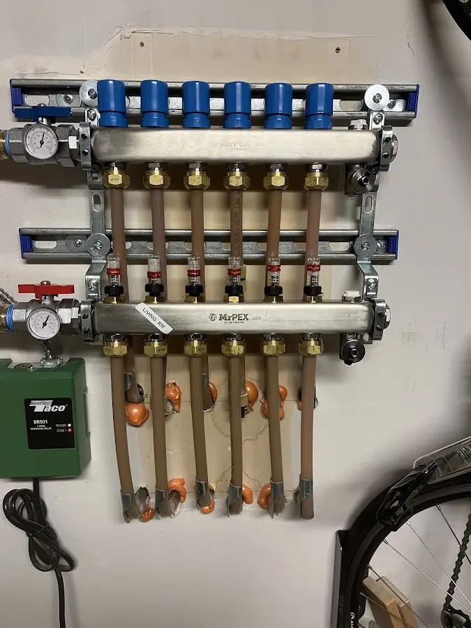 Plumber performing Gas Leak Detection at a residential property in Corinth